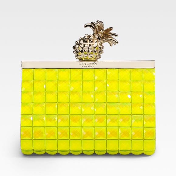 kate spade pineapple clutch